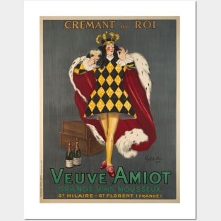 Leonetto CAPPIELLO Poster Crémant du Roi, Veuve Amiot, grands vins mousseux Posters and Art